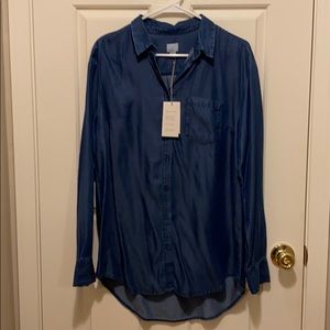 NWT Tunic style denim shirt